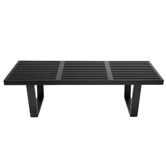 Replica George Nelson Platform Bench Black| 122cm