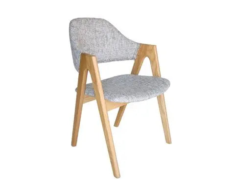 Replica Kai Kristiansen Compass Chair Light grey and Natrual