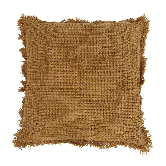 Zohra Cotton Cushion 50x50cm Mustard