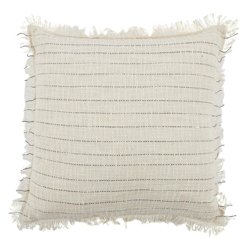 Solange Cotton Cushion 50x50cm Natural#