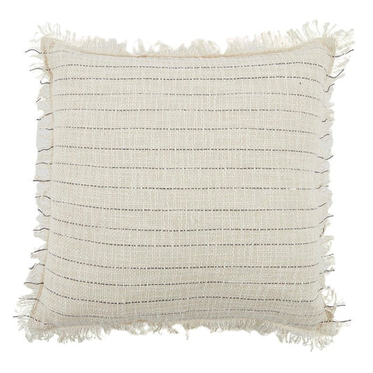 Solange Cotton Cushion 50x50cm Natural#