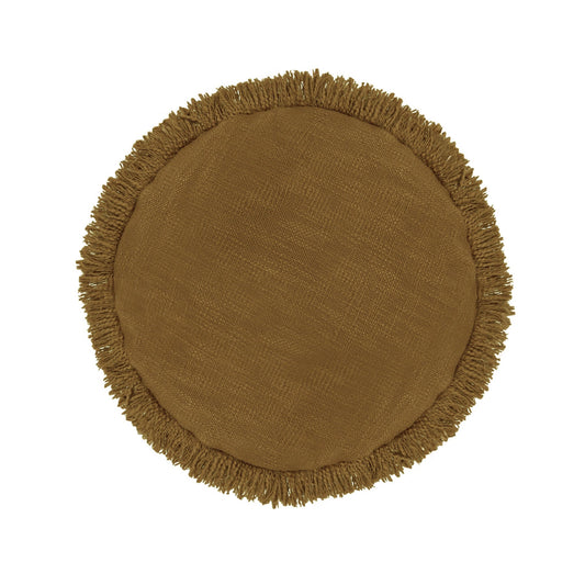 Cari Round Cotton Cushion 40cm Cocoa#