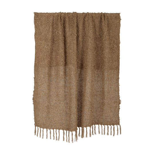 Burbuja Cotton Blend Throw Tan