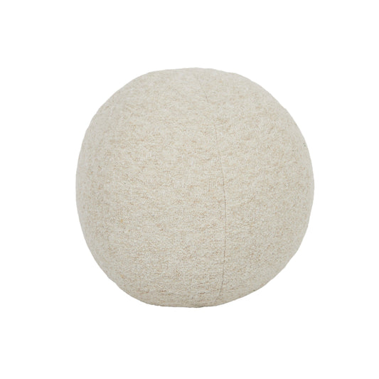Adara Cott Blend Ball Cushion 30cm Ivory