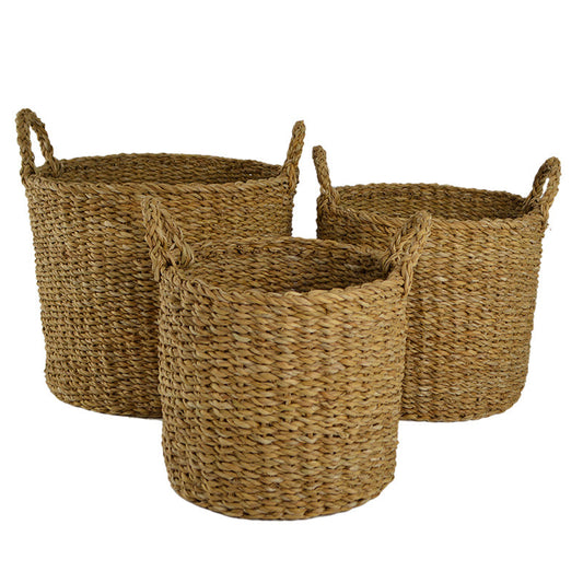 Akua S/3 Seagrass Basket 36x30cm Nat#