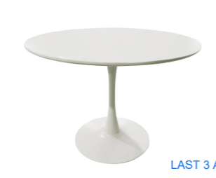 Tower Dining Table | Off White