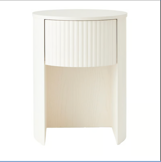 Georgia Bedside Table White