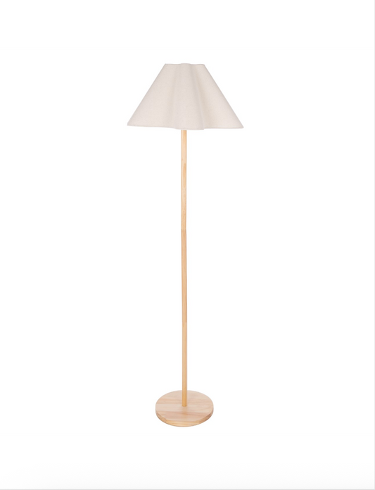 Cullen Wooden Floor Lamp White
