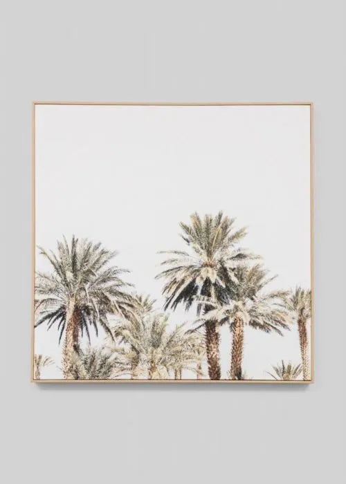 Sun Palms Framed Canvas