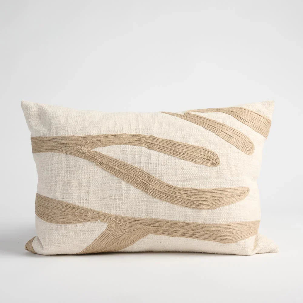 Zanth Cushion - Ivory/Natural 40x60
