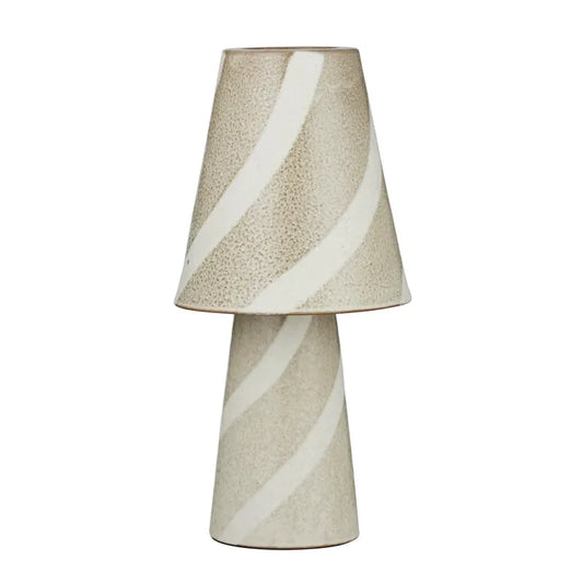 Faro Ceramic Lamp Tan/Ivory