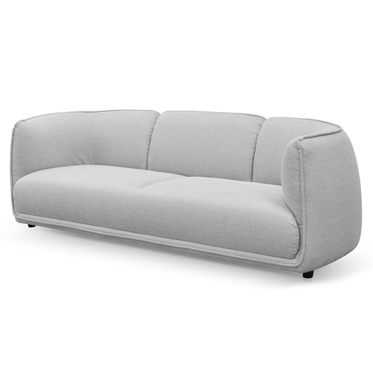 3 Seater Fabric Sofa | Light Texture Grey