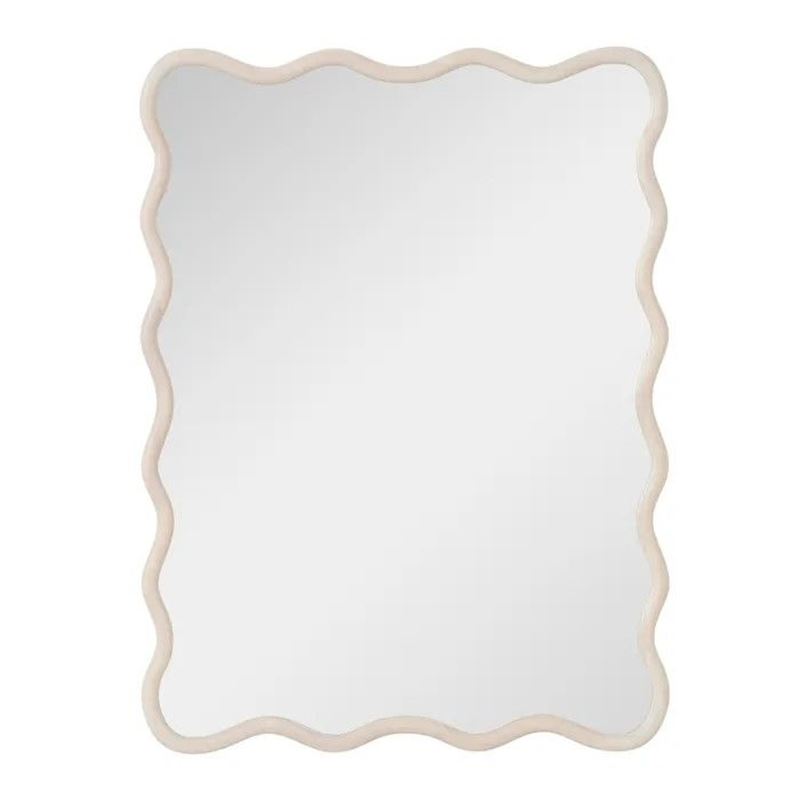 Lindsay Wood Mirror 90x120cm Wht Wash