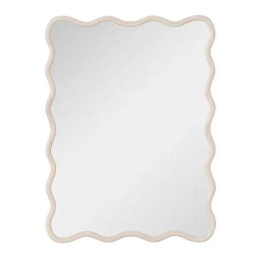 Lindsay Wood Mirror 90x120cm Wht Wash