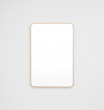 Simplicity Curve Rectangle: Gold Mirror